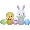 Easter Bunny Holding Egg With Yellow Shirt Easter Inflatable